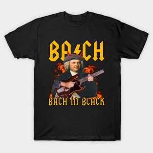 Bach In Black - Johann Sebastian Bach Band T-Shirt